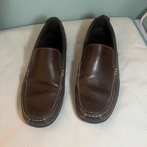 Cole Haan Tucker Venetian Dark Brown Leather Slip-On Loafers Size 8 M